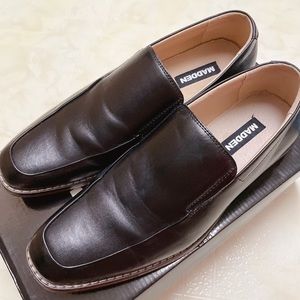 MADDEN MEN’S GRANT LOAFER FAUX LEATHER BLACK SZ9.5